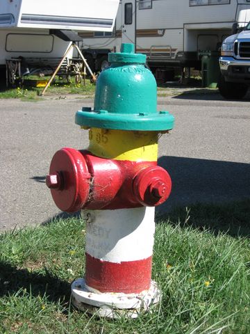There is a "lighthouse" hydrant similar to this on 101